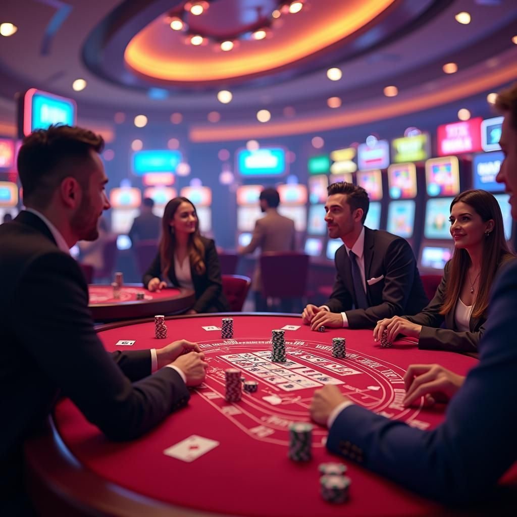 Grafik permainan slot online menarik di platform komet128 dengan tema warna cerah